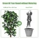 preview thumbnail 9 of 21, Costway 4 Feet/6 Feet Artificial Ficus Silk Tree Wood Trunks Green