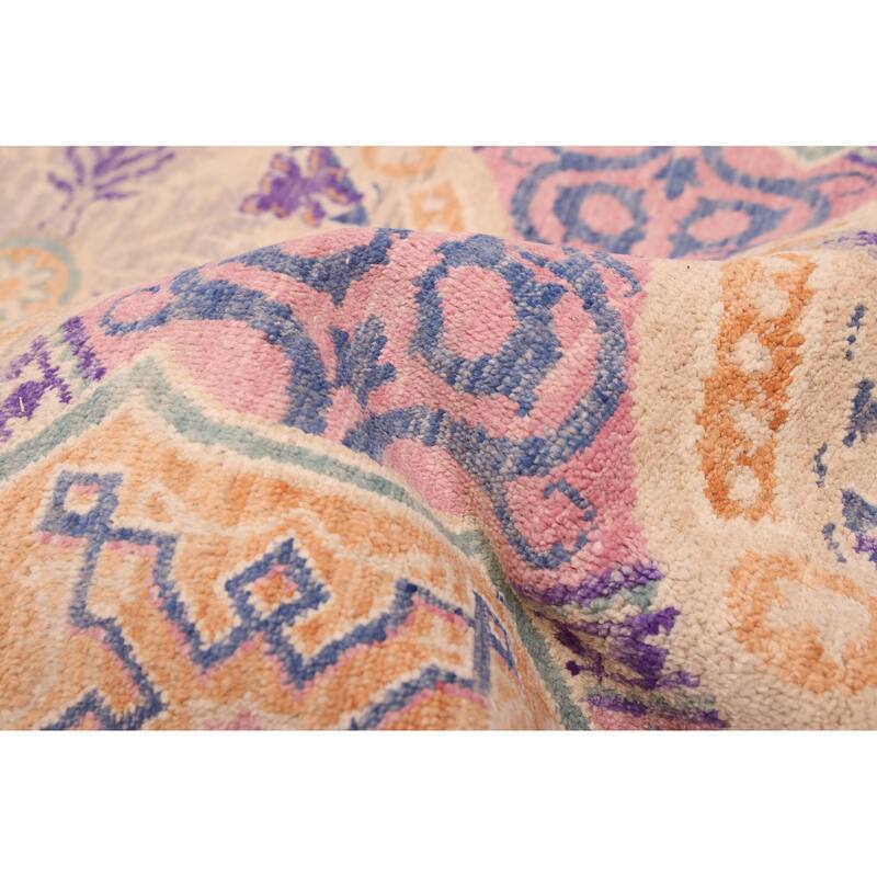 ECARPETGALLERY Hand-knotted Signature Collection Violet Wool Rug - 9'0 x 12'2