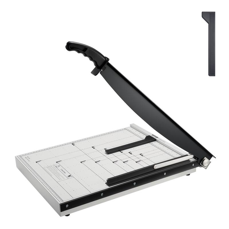 VEVOR Paper Cutter Guillotine Trimmer 15"/18" Cut Length 16/20 Sheets Capacity, Heavy Duty Guillotine Paper Cutter
