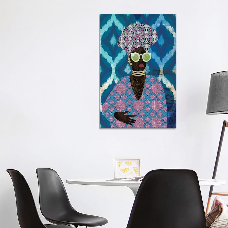 iCanvas "Modern Turban Queen I" by Nikki Chu Canvas Print - 40x26x1.5