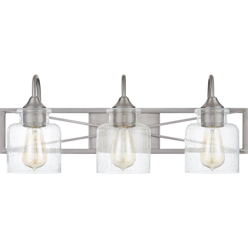 Bartley 3-Light Brushed Nickel Vanity Light