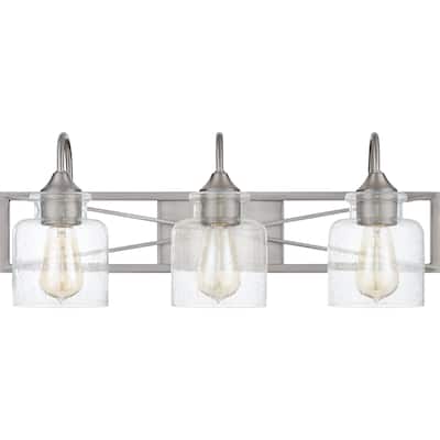 Bartley 3-Light Brushed Nickel Vanity Light