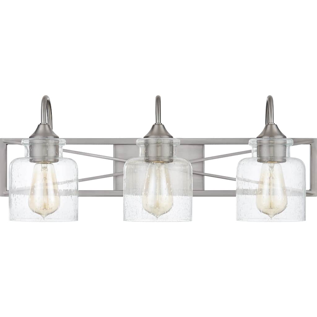 Bartley 3-Light Brushed Nickel Vanity Light