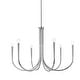 preview thumbnail 1 of 9, Elegant Lighting LD722D36 Layne 6 Light 36" Wide Taper Candle Style Chrome