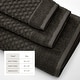 preview thumbnail 151 of 197, Linery & Co. Cotton Diamond Waffle Texture Bath Towels