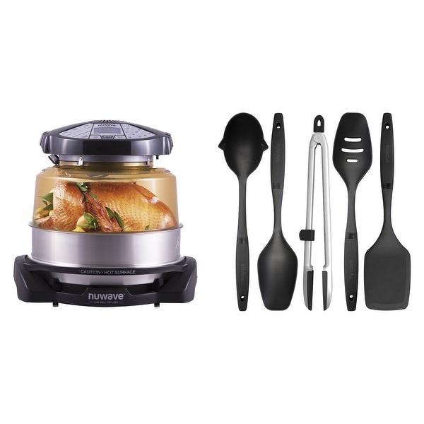 Nuwave Elite Oven with Extender Ring and 5 Piece Nylon Cooking Utensil