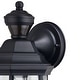preview thumbnail 12 of 12, Auburn Aluminum 6.25-in. W 1 Light Motion Sensor Dusk to Dawn Outdoor Wall Lantern Clear Glass