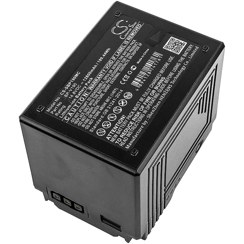 Battery for Sony PMW-400 PMW-500 PMW-EX330 PMW-F5 PMW-F55 BP-V190 SM-4230RC - Black
