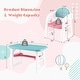 preview thumbnail 15 of 25, Kids Table and Chair Set with Building Blocks - 31" x 19" x 19" (L x W x H)