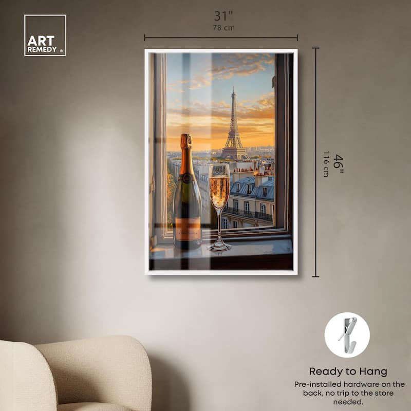 Classy Drink in Paris Shadowbox by Art Remedy