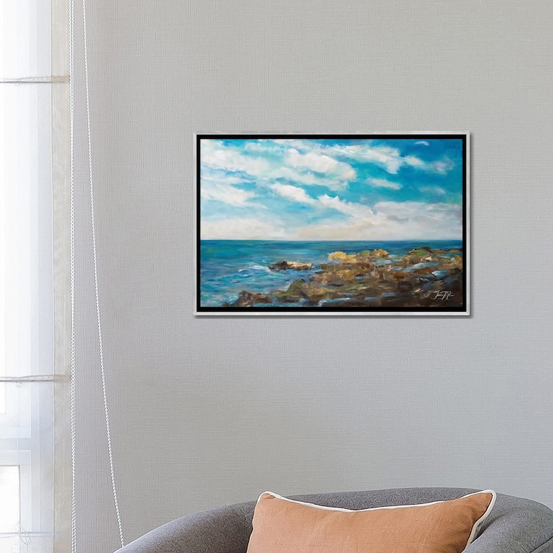 "Into the Horizon I" by Julie Derice Framed