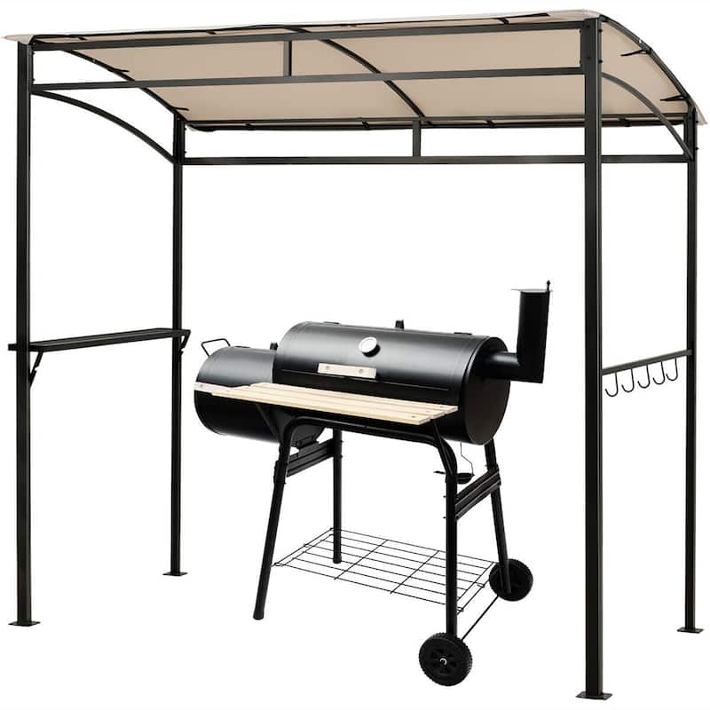 Costway 7'x4.5' Grill Gazebo Outdoor Patio Garden BBQ Canopy Shelter