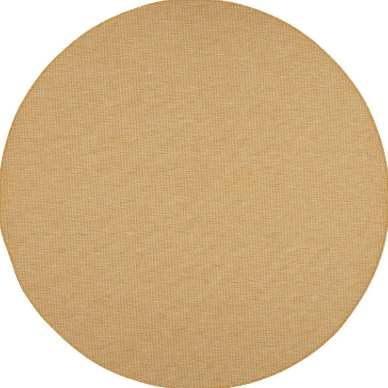 HomeRoots Contemporary Round Outdoor Rug - 8' Round