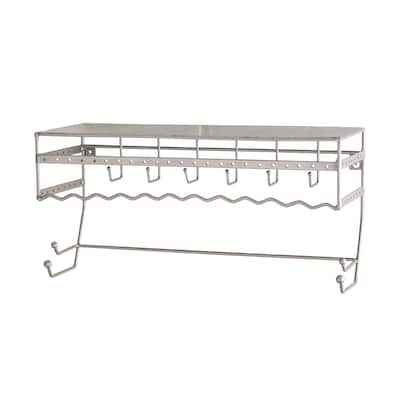 Simplify Wall Mount Jewelry & Accessory Organizer in Satin