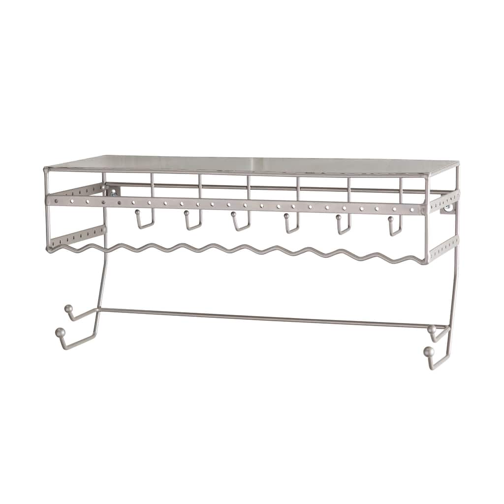 Simplify Wall Mount Jewelry & Accessory Organizer in Satin