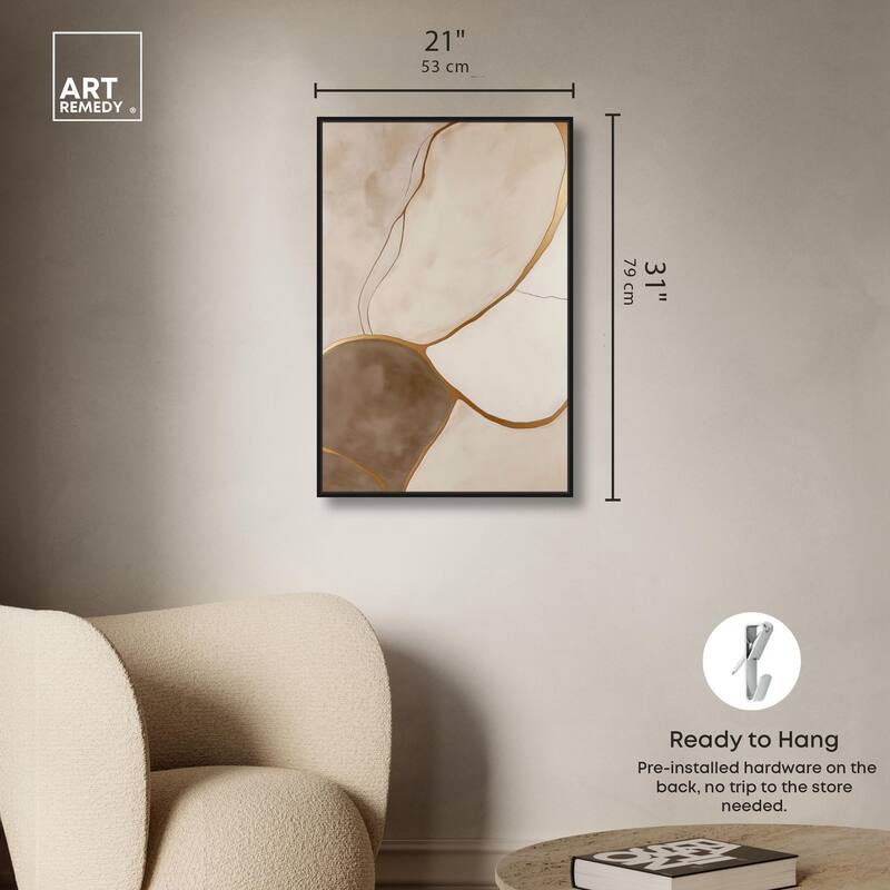Taupe Terrain I Canvas by Art Remedy