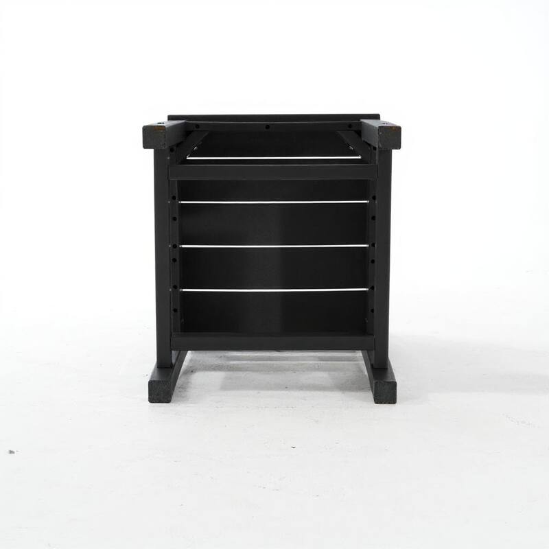 Armless Outdoor Chairs - HDPE Material Set of 2, Weather Resistant