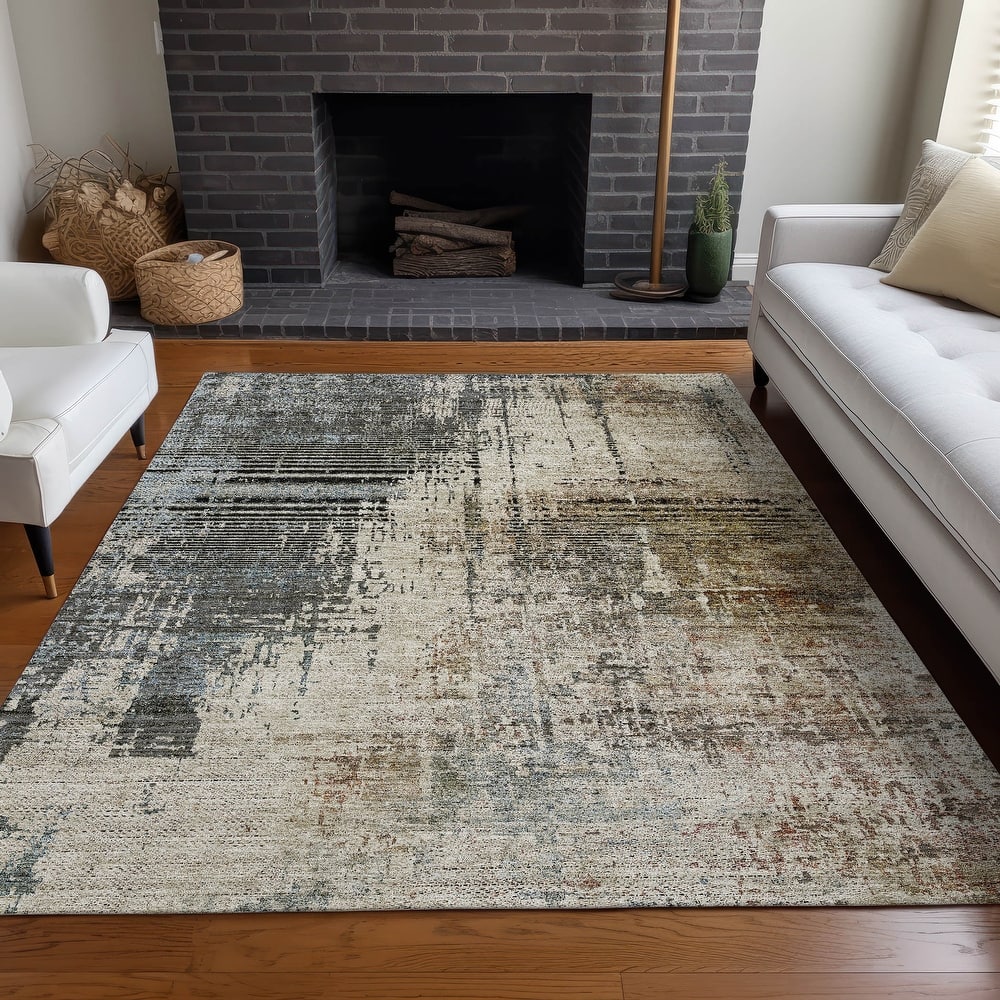 Premium Washable Super Soft Abstract Modern Mayfield Rug