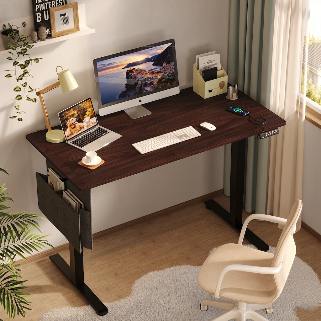 Standing Desk Electric Ergonomic Office Desk Computer Desk Height Adjustable Table with USB Port