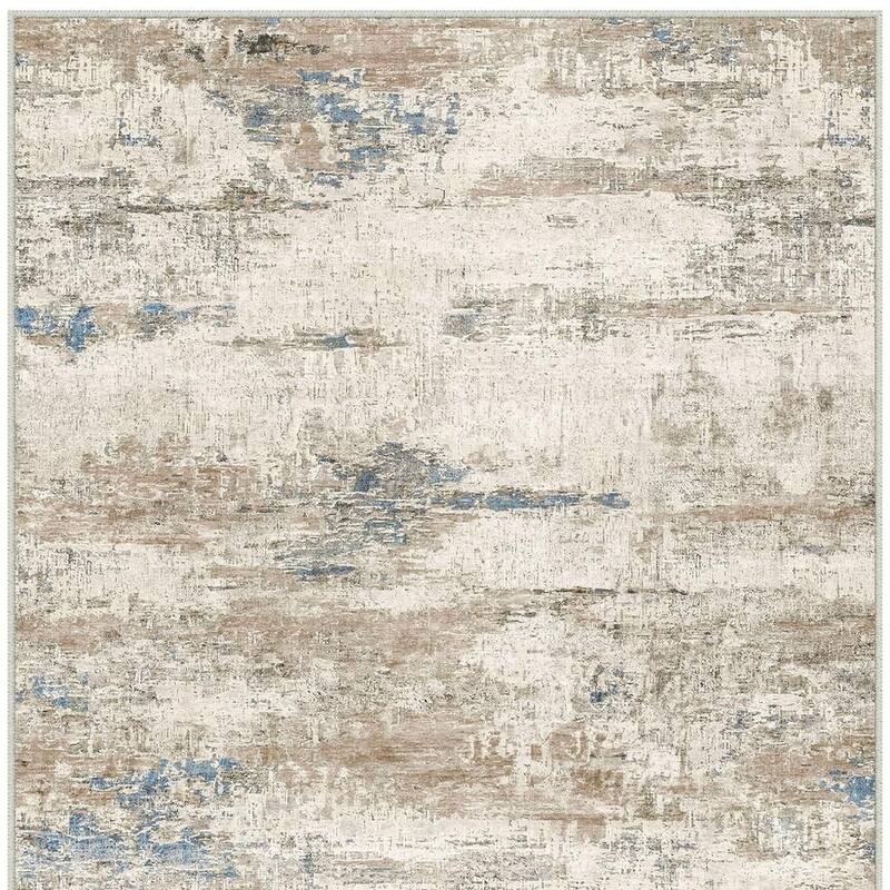 HomeRoots Abstract Modern Rectangle Area Rug