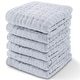 preview thumbnail 131 of 134, Baby Washcloths Muslin Cotton, Large 10"x10" by Comfy Cubs Pack of 6 - Slate