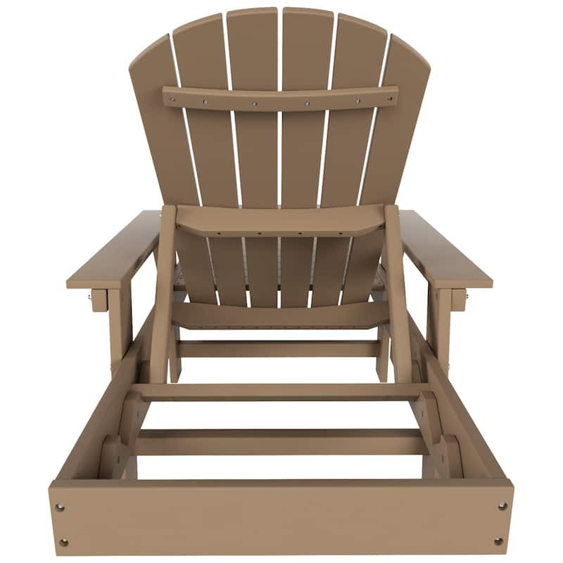 Polytrends Altura Poly Eco-Friendly All Weather Reclining Chaise Lounge with Arms