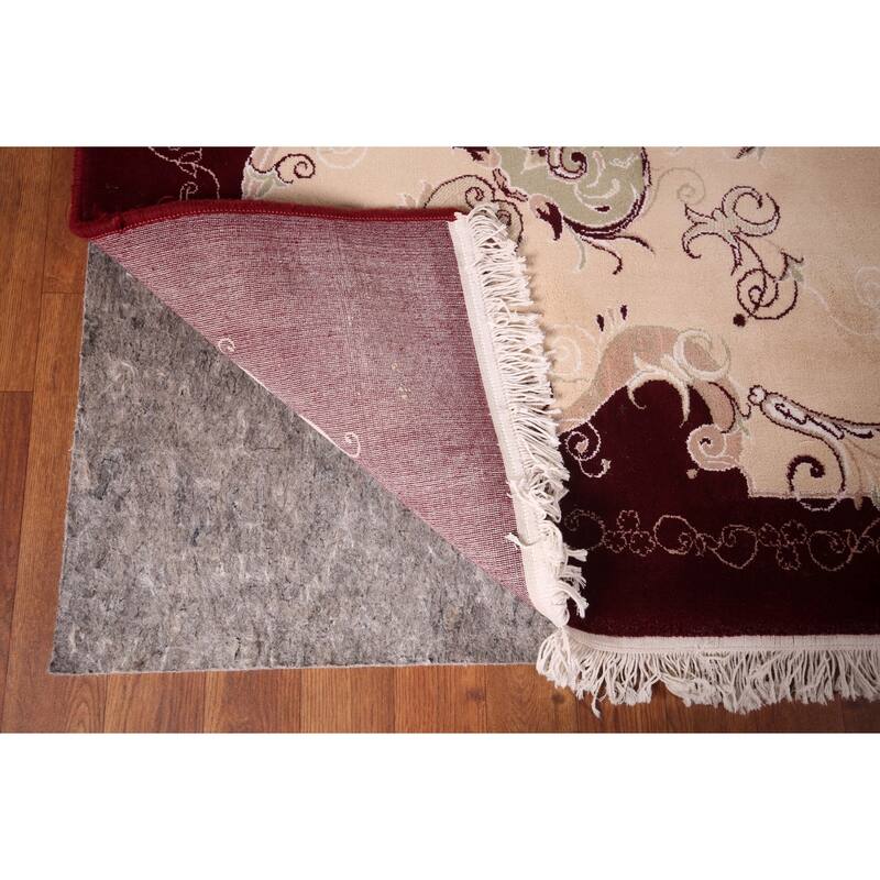 Victorian Style Floral Kashan Turkish Area Rug Machine Made Carpet - 9'9" x 13'3"