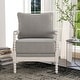 preview thumbnail 4 of 7, Quince Farmhouse Fabric Padded Beaded Armchair by Furniture of America
