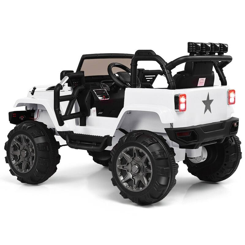 12V Electric Ride On Truck with Parental Remote Control and LED Lights