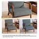 preview thumbnail 112 of 161, 25" W Mid Century Upholstered Wood Accent Chair with Pillow