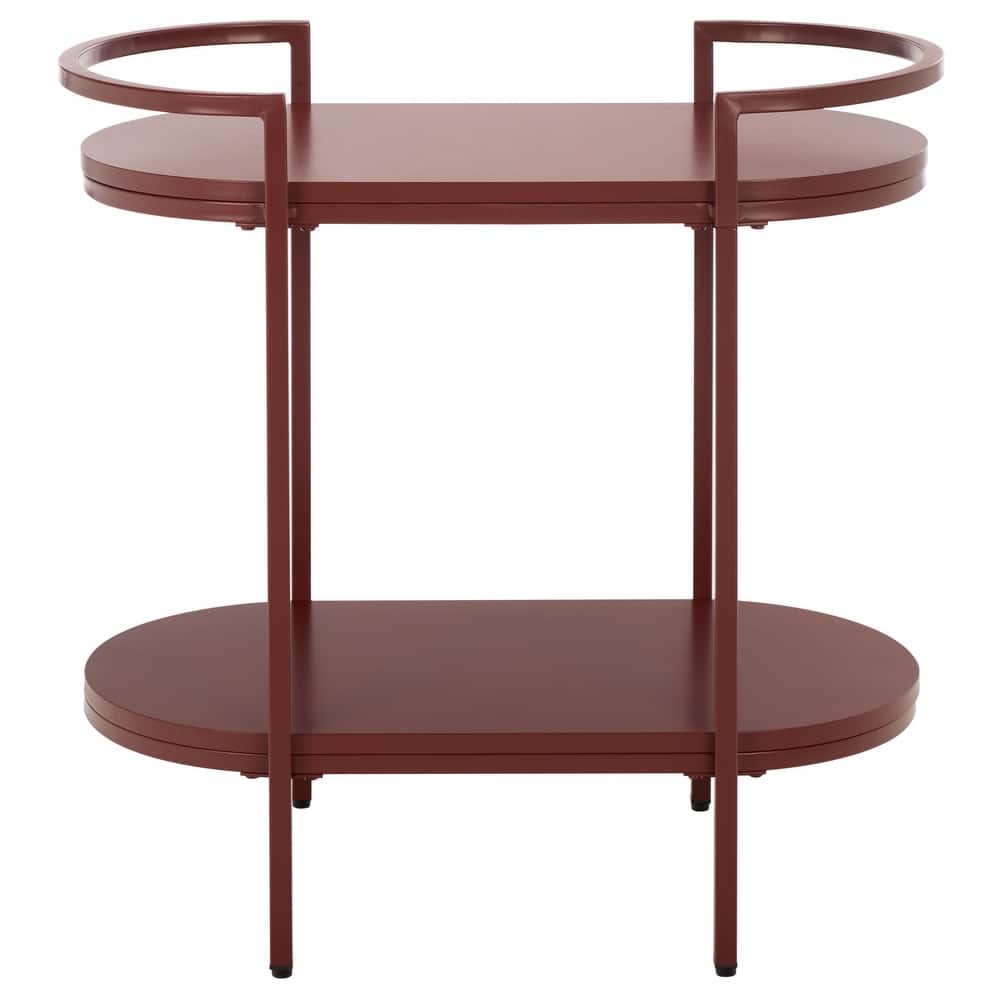 SAFAVIEH Home Inessa 2 Tier Bar Cart - 26"W x 14"D x 26"H