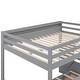 preview thumbnail 18 of 18, Merax Wood Full Size Convertible Bunk Bed with Storage Staircase