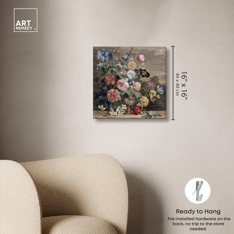 Classical Dream Vase II Canvas by Art Remedy, Gallery Wrapped
