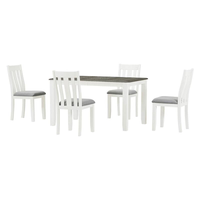 Retro Style 7-Piece Dining Table Set