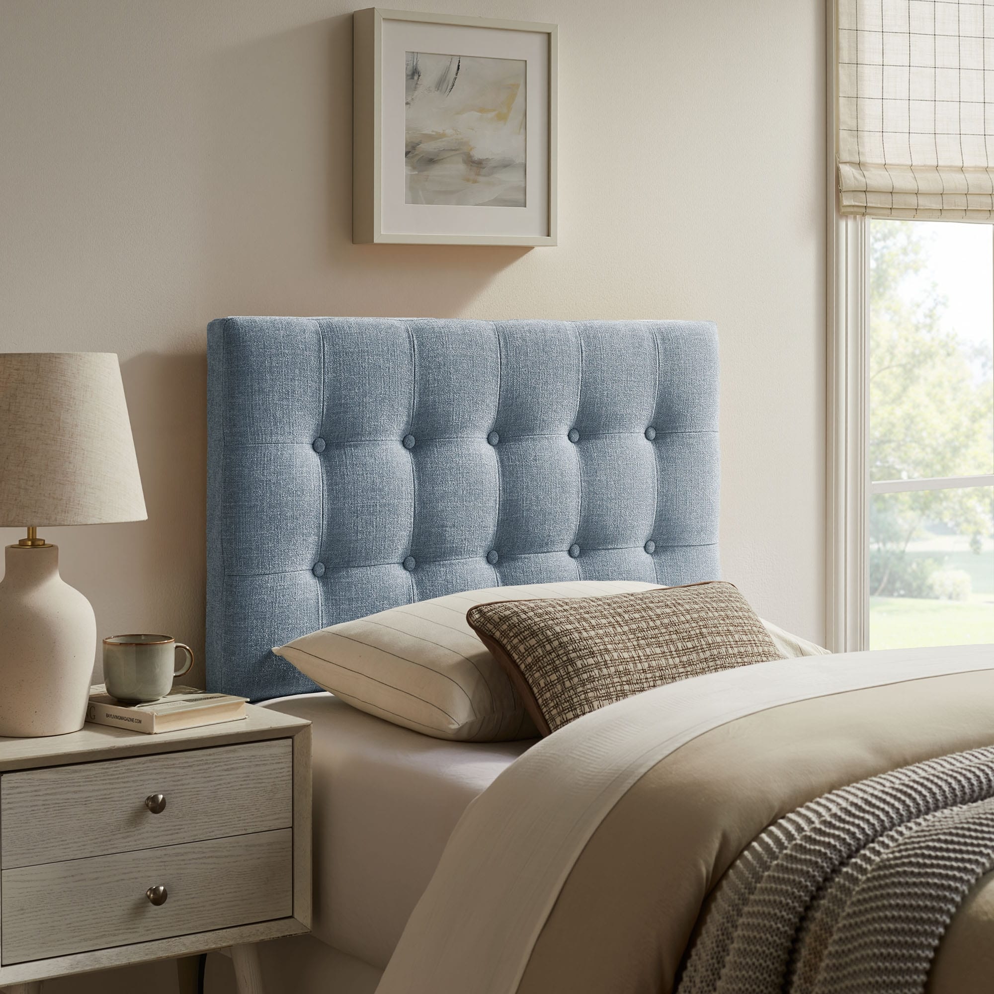 Emily Upholstered Fabric Headboard