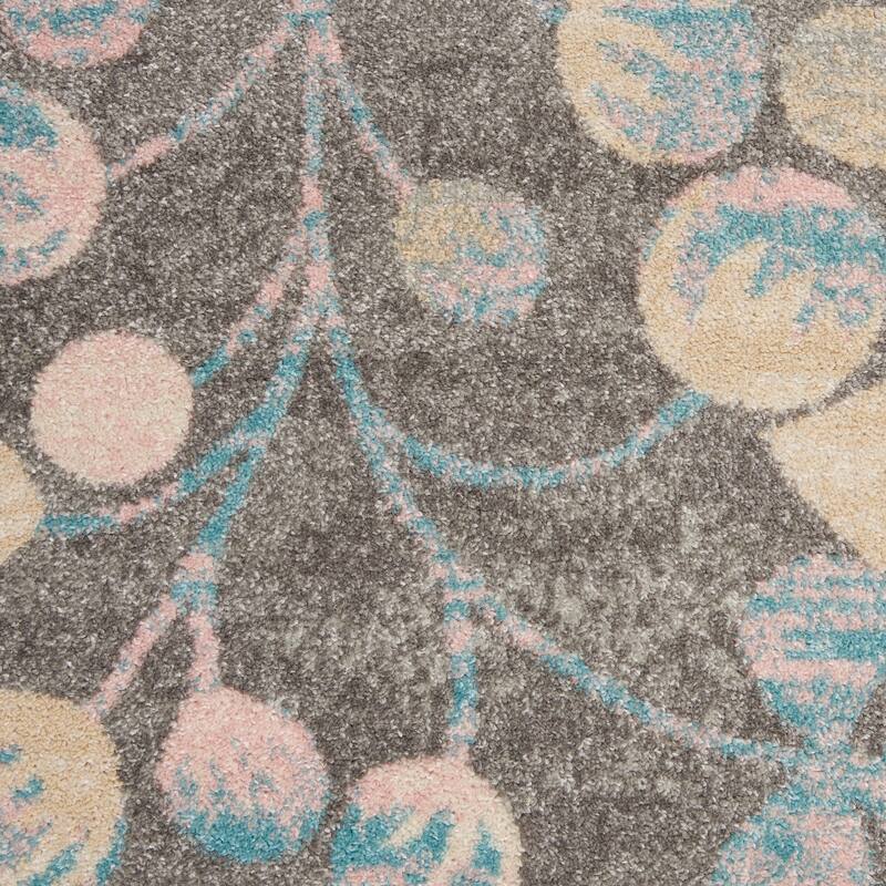 Nourison Tranquil Abstract Floral Leaves Botanical Area Rug