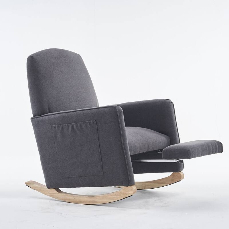 Linen Fabric Rocking Chair