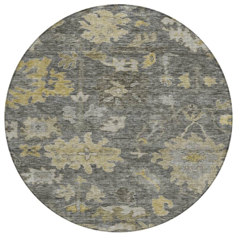 HomeRoots Floral Traditional Rectangle Outdoor Rug