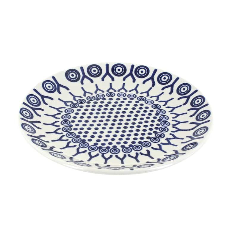 Blue Rose Polish Pottery Manufaktura Dessert Plate