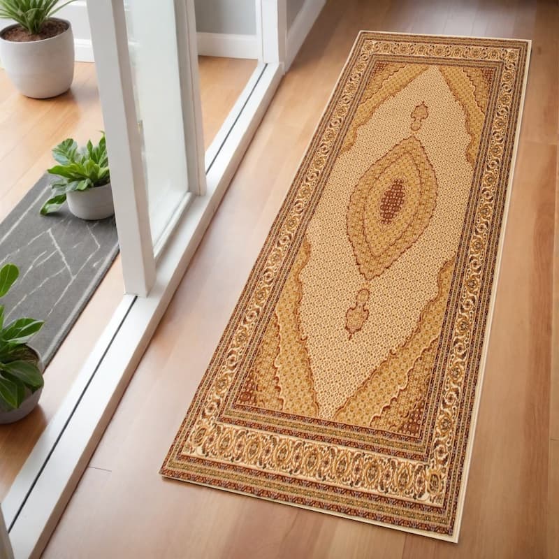 HomeRoots Gihe Moroccan Traditional Runner Area Rug - 2' X 6'