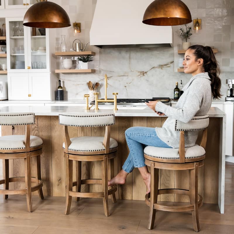 Maven Lane Alexander Swivel Kitchen Stool