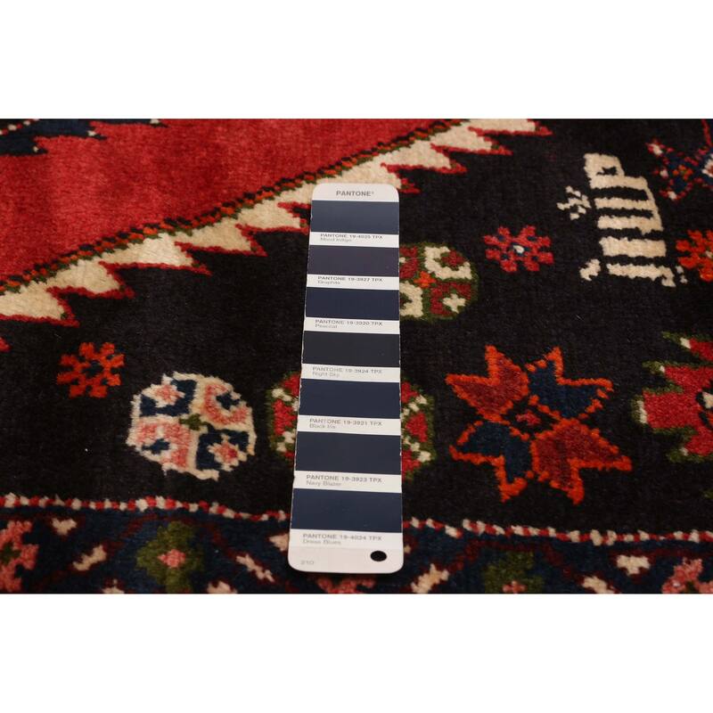 ECARPETGALLERY Hand-knotted Andelz Navy Wool Rug - 4'7 x 6'8