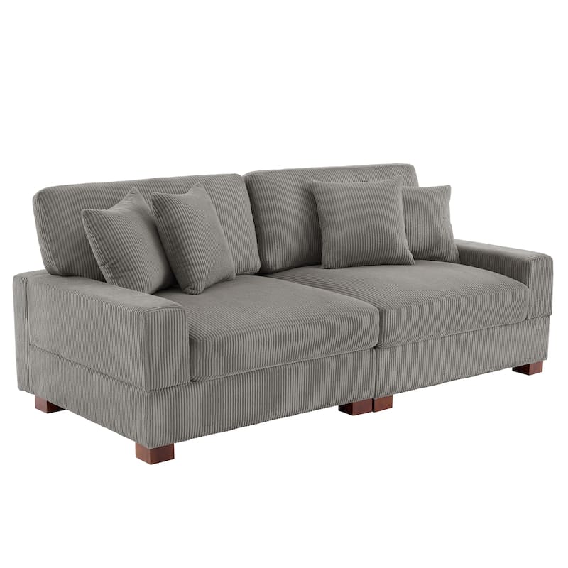 Oversized Modular Sectional Sofa Set with Pillows for Living Room