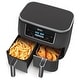 preview thumbnail 1 of 4, Ninja Foodi 6-in-1 8-quart 2-basket Air Fryer with DualZone Technology