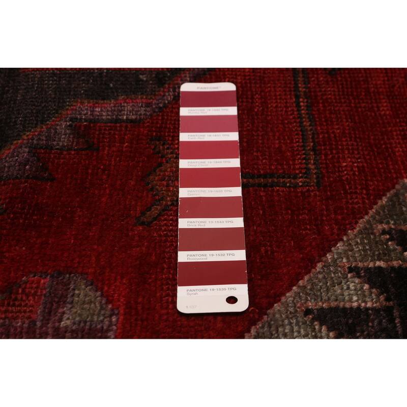 ECARPETGALLERY Hand-knotted Anatolian Vintage Red Wool Rug - 4'5 x 8'5