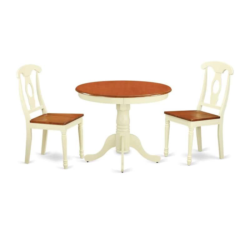 Dining Set for 2 - Kitchen Table with 2 Chairs - Small Bistro Set