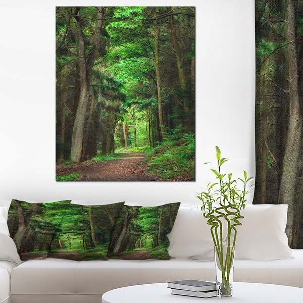 Dreamy Greenery in Dense Forest - Large Forest Wall Art Canvas - On ...