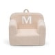 preview thumbnail 1 of 2, Personalized Monogram Cozee Sherpa Chair - Customize with Letter M - Foam Kids Chair for Ages 18 Months and Up