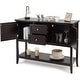 preview thumbnail 35 of 45, Costway Sideboard Buffet Table Wooden Console Table w/ Drawers &