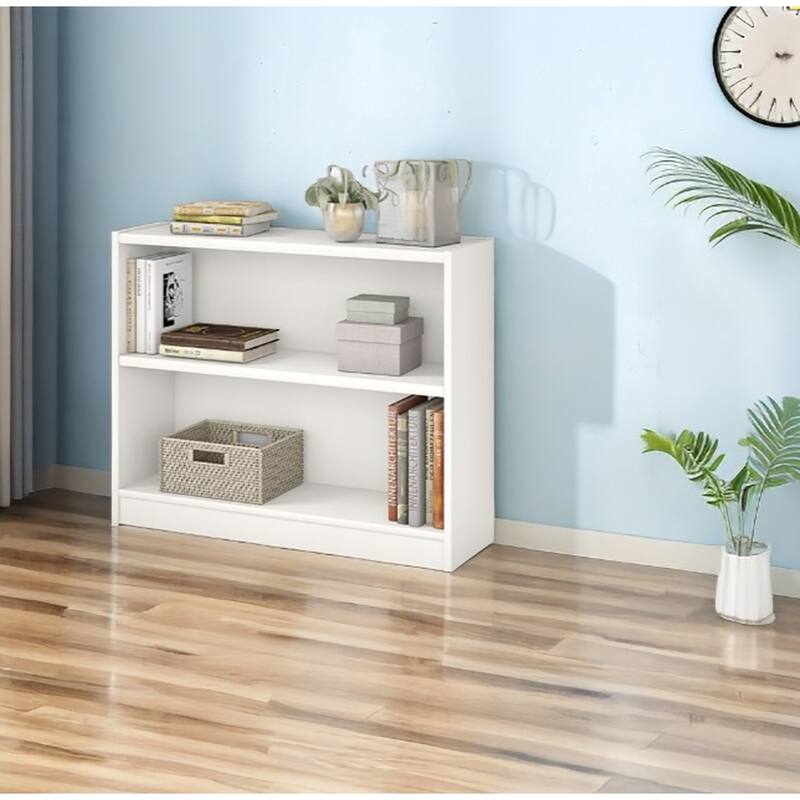 2 Shelf Bookcase in White, Low Bookshelf On Sale Bed Bath & Beyond